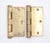 Mid 20th Century Pair of 3 X 3 In. Spartan Brass Plated Steel Door Hinges For Sale - Image 5 of 5