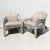 Textile Kagan Style Postmodern Sculptural Chairs by Carson’s - A Pair For Sale - Image 7 of 8