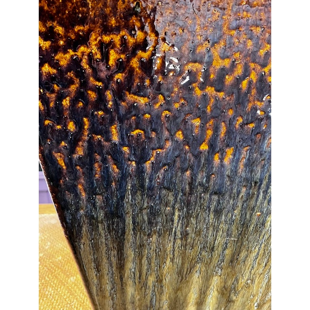 Gemstone Beautiful and Large Flambe Glaze Planter From Shiwan For Sale - Image 7 of 9