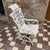Heywood Wakefield Attributed White Wicker Platform Rocking Chair Painted Minor flaws as pictured. Flaws comeasurate with age.