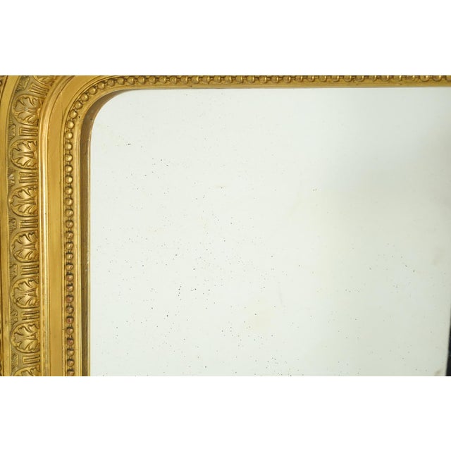 Antique French Louis Philippe Giltwood Mirror For Sale - Image 6 of 12