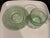 Indiana Glass Company 1980s Chantilly Green Cup and Saucer Set Made by Indiana Glass - Set of 4 For Sale - Image 4 of 12