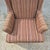 Century Furniture 2010 Stratford Caye Transitional Striped Cocoa Brown Wingback Arm Chair For Sale - Image 4 of 13