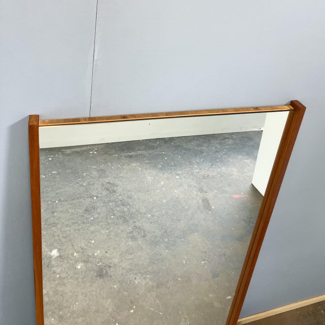 Wall Mirror with Teak Frame, 1960s For Sale - Image 3 of 7