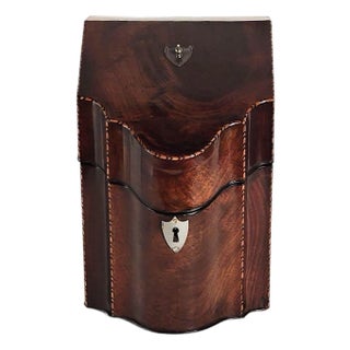 Georgian Cutlery Box in Mahogany, Circa 1790 For Sale