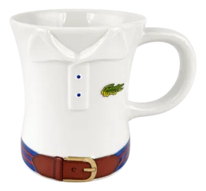 Vintage Lacoste Polo Shirt Ceramic Mug W/ Belt Detail Preppy