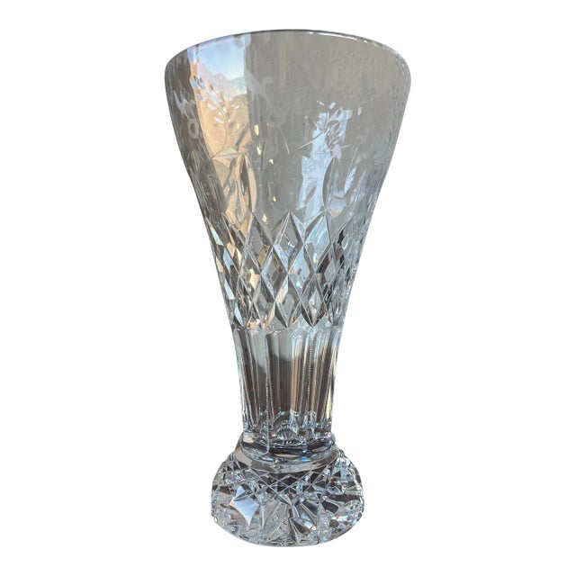 Late 20th Century Rogaska Crystal Gallia Pattern Vase For Sale