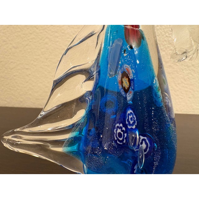 Mid-Century Modern Murano Millefiori Hand Blown Glass Vintage Seahorse Sculpture For Sale - Image 3 of 4