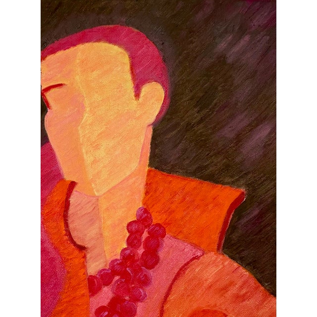 “Poppy” Oil Painting on Canvas by Nancy Vignola For Sale - Image 4 of 8