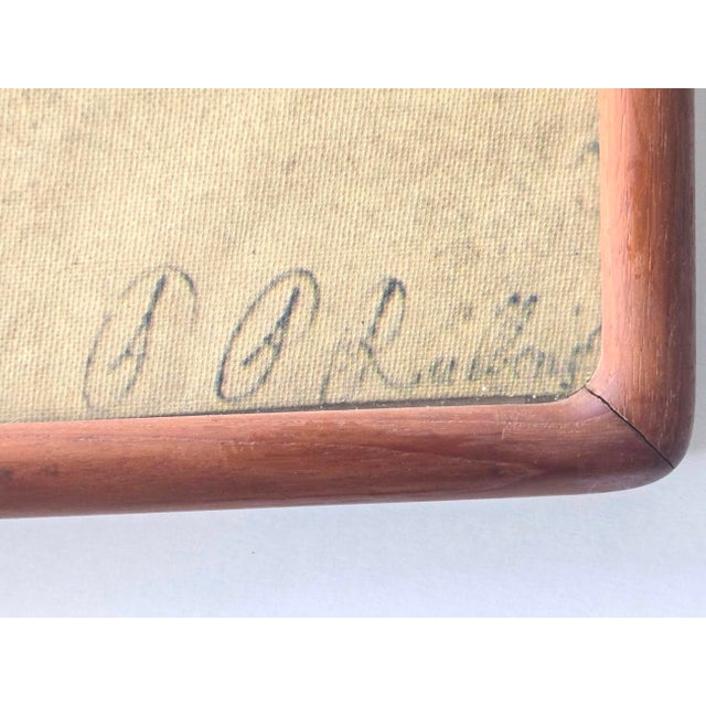 1970s Danish Teak Wood Art Frame For Sale - Image 9 of 9