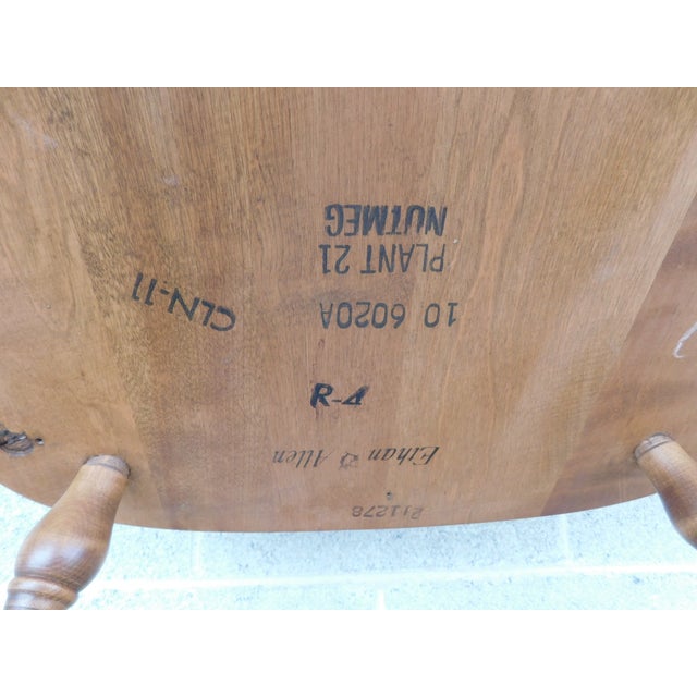 Ethan Allen Heirloom Nutmeg Braceback Windsor Arm Chair 10-6020a For Sale - Image 9 of 13