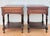 Spanish Carved Wood Bedside Tables with Lower Shelves, 1940s, Set of 2 For Sale - Image 10 of 11