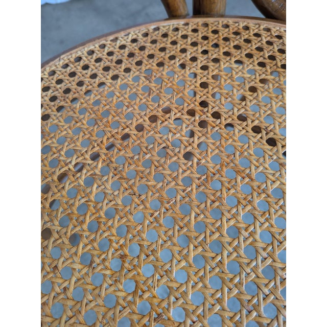 Mid-Century Modern Bentwood Cane Dining Chairs, 1970s, Set of 4 For Sale - Image 16 of 18
