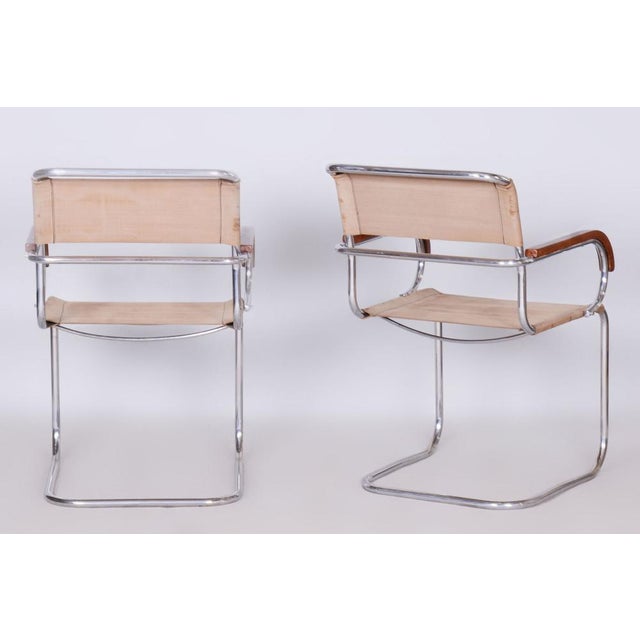 Bauhaus Chairs by Anton Lorenz for Mücke-Melder, 1930s, Set of 2 For Sale - Image 6 of 10
