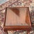 Pair of vintage Statton low square side tables with inset glass tops. Crafted in the USA from solid cherry wood. Circa...