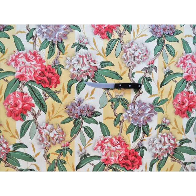 This is a gorgeous designer cotton fabric by Titley & Marr for Scalamandre. The pattern is "Romsey". The color is a cream...