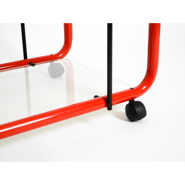 Italian Bar Cart in Metal and Glass, 1980s For Sale - Image 18 of 18