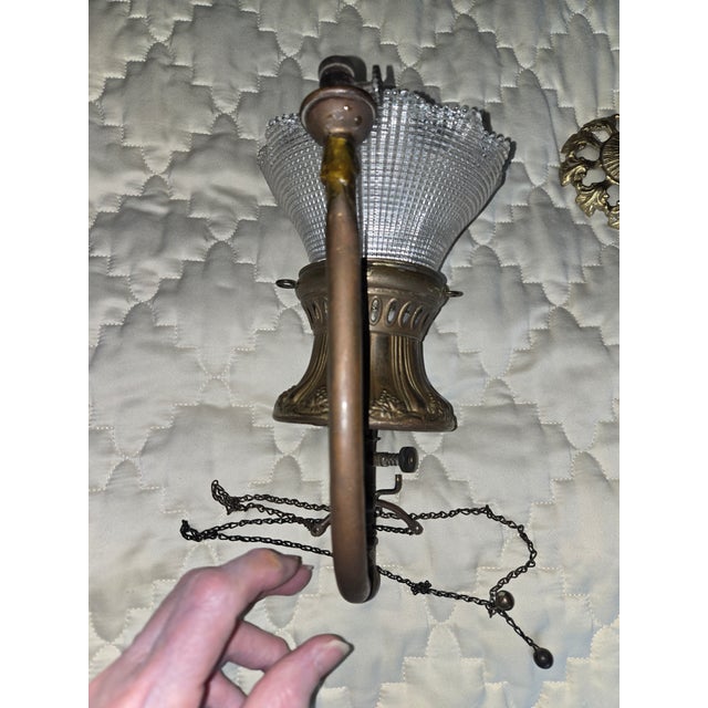 Antique Gas Wall Lamp For Sale In Columbia, SC - Image 6 of 7