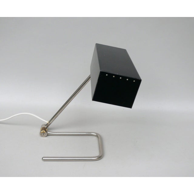 Minimalist Nickel-Plated Table Lamp from HALA, 1950s For Sale - Image 6 of 18