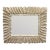 Vintage Serge Roche Style Palm Frond Plaster Mirror For Sale