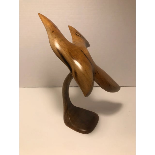 Vintage 1970's Myrtlewood Tree Hand Wood Carving DOVE Made of Myrtle wood, rarest of all woods! Made in Oregon Aprox....