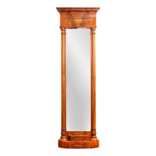 Mahogany Standing Mirror, France, 1830s For Sale