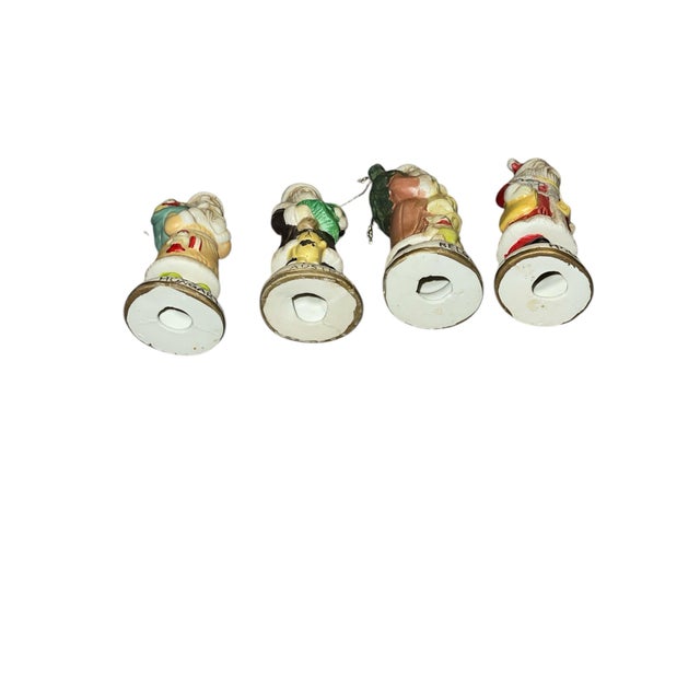 Vintage hand painted porcelain Santa’s from around the World figures or ornaments. Excellent vintage condition.