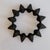 Mid-Century Modern Vintage Jens Quistgaard for Dansk Cast Iron Star Burst Candlestick Holder For Sale - Image 3 of 4