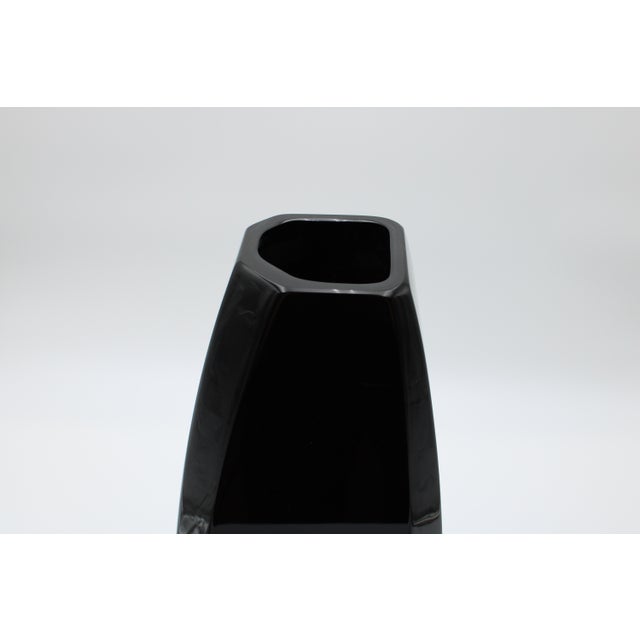 2020s Vela Giant Black Murano Vase For Sale - Image 5 of 6
