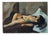 V. Rasmussen, Reclining Nude, 1950s, Oil on Canvas For Sale
