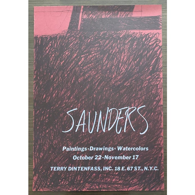 Late 20th Century Raymond Saunders, Abstract Offset Lithograph For Sale - Image 5 of 5