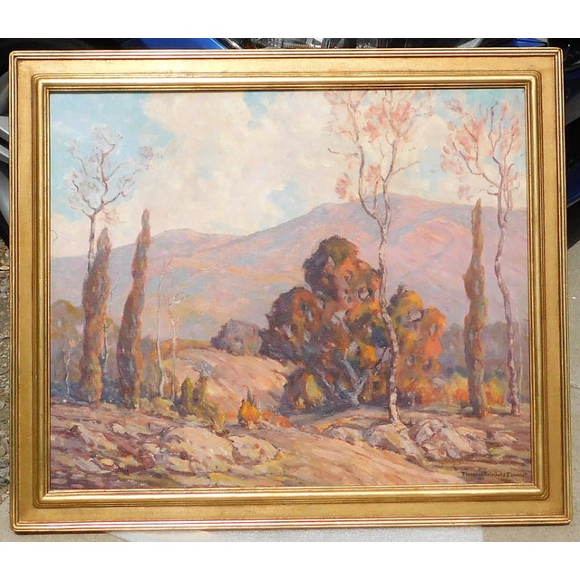 Vintage early 20th century oil on canvas by California artist, Florence Earnist. Canvas size 25 x 30, good condition,...