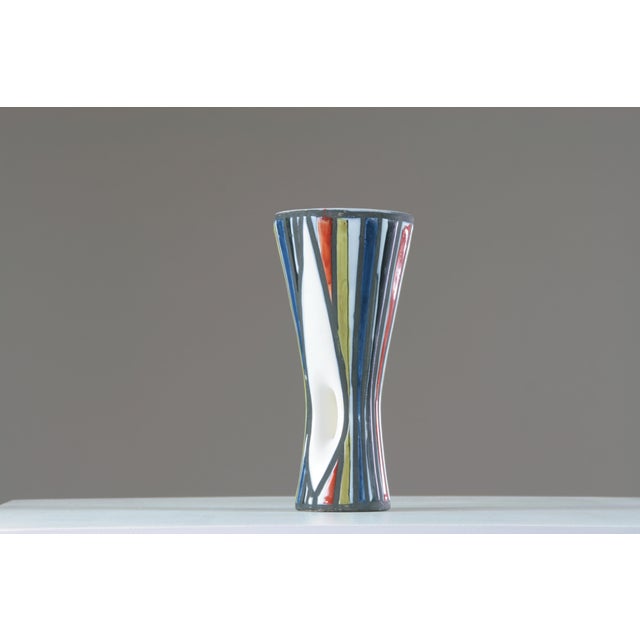 Blue Openwork Diabolo Vase by Roger Capron, France, 1960s For Sale - Image 8 of 12