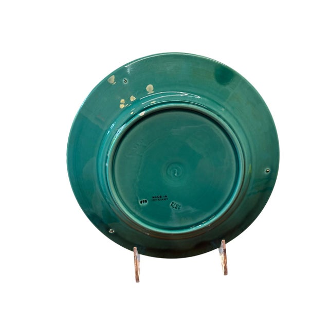 1960s 1960s Majolica Cherry Plate For Sale - Image 5 of 6