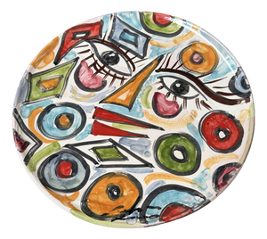 Ceramic Wall Plate by Gennaro Condurso, Seminara, Italy, 2000s