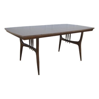 Mid Century Modern Holman Furniture Manufacturing Co Walnut Dining Table For Sale