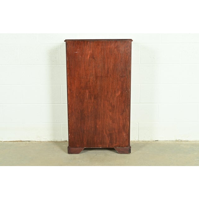 Sligh Furniture Regency Carved Mahogany Bookcase, Circa 1940s For Sale - Image 14 of 15