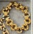 Modern 1950s 18k Italian Yellow & White Gold Textured Link Bracelet For Sale - Image 3 of 7