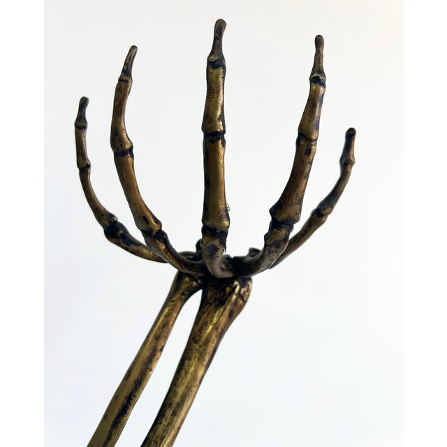 Brown Bronze Arles Del Rio Sculpture, "Hoping That Things Fall From the Sky" For Sale - Image 8 of 12