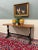 Antique English Bakers Table Sofa Entry Hall Kitchen Island With Cast Iron Base For Sale - Image 13 of 18