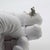 A marvel of florentine micro-silversmithing, this vintage silver figurine captures a sweet field mouse crafted in solid...