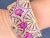 Ruby Red Bochic "Capri" Vintage Ruby, Topaz, Amethyst & Multi Gem Cuff Set 18K & Silver For Sale - Image 8 of 9