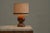 Gold Table Lamp in Carved Wood with Shade in Woven Jute, 1960s For Sale - Image 8 of 15
