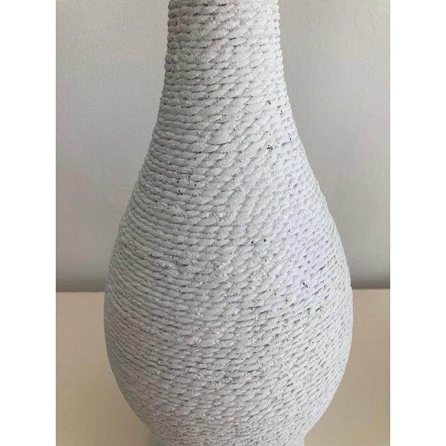 Plaster Faux Wicker Table Lamps Serge Roche Style - A Pair For Sale - Image 13 of 13