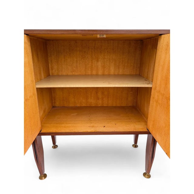 Brown Vintage Sideboard in Teak, 1950s For Sale - Image 8 of 11