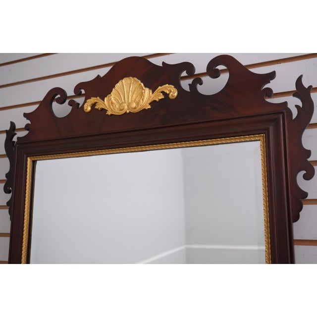 Chippendale Mahogany Chippendale Style Wall Mirror For Sale - Image 3 of 12