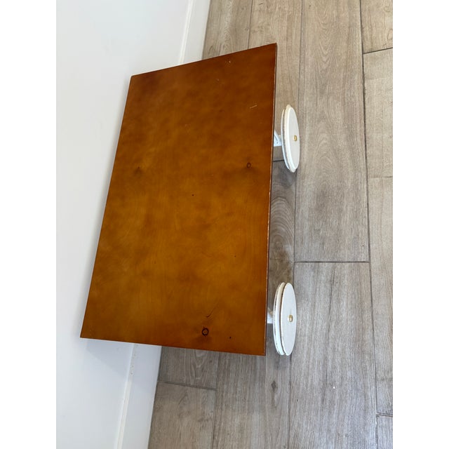 Wood Boho Chic. Vintage Garden Table. For Sale - Image 7 of 9