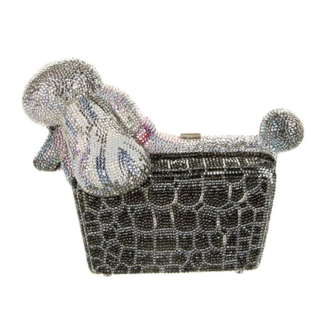 Judith Leiber Poodle in purse Minaudiere Judith Leiber is known for creating visually beautiful and meticulously crafted...