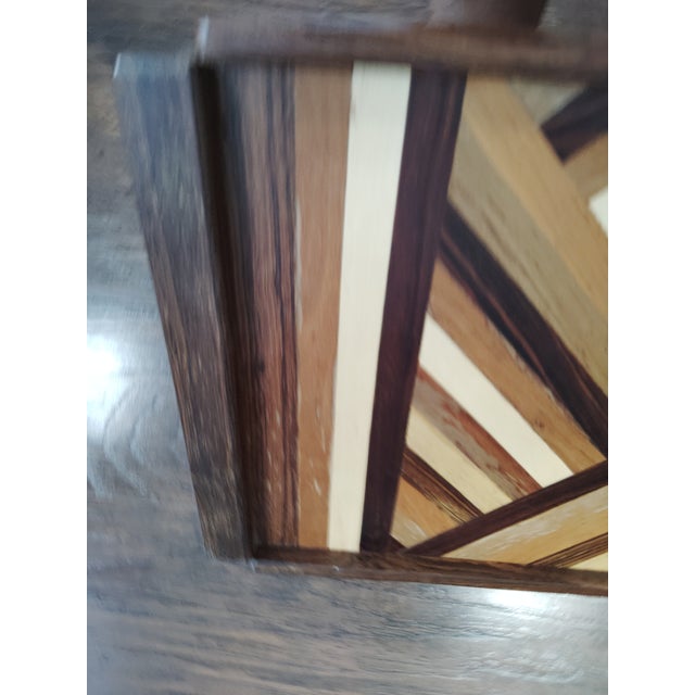 Printmaking Materials Parquetry Serving Tray by Shoemaker For Sale - Image 7 of 8