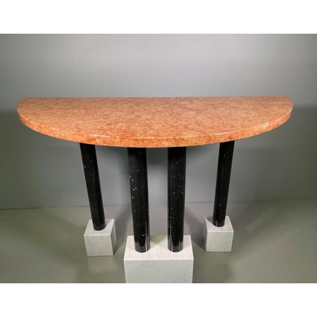 Rare Large Console by Ettore Sottsass Jr., Last Edition, 1980 I have official proof of authenticity such as vintage...